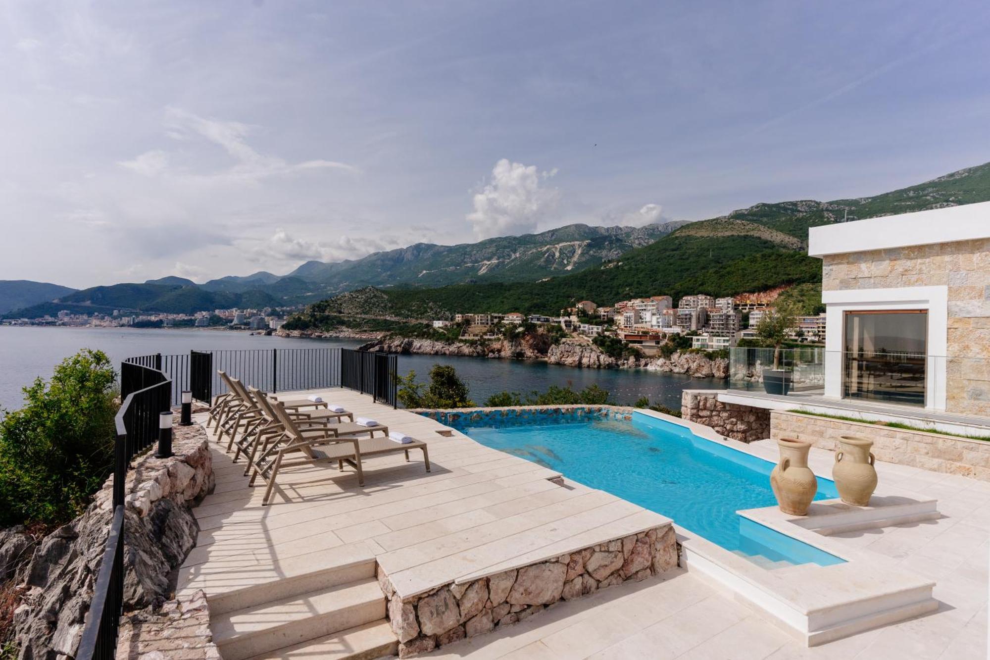 Blanche Cliff Apartments Sveti Stefan Luaran gambar