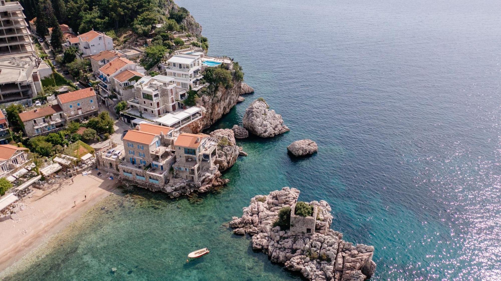 Blanche Cliff Apartments Sveti Stefan Luaran gambar