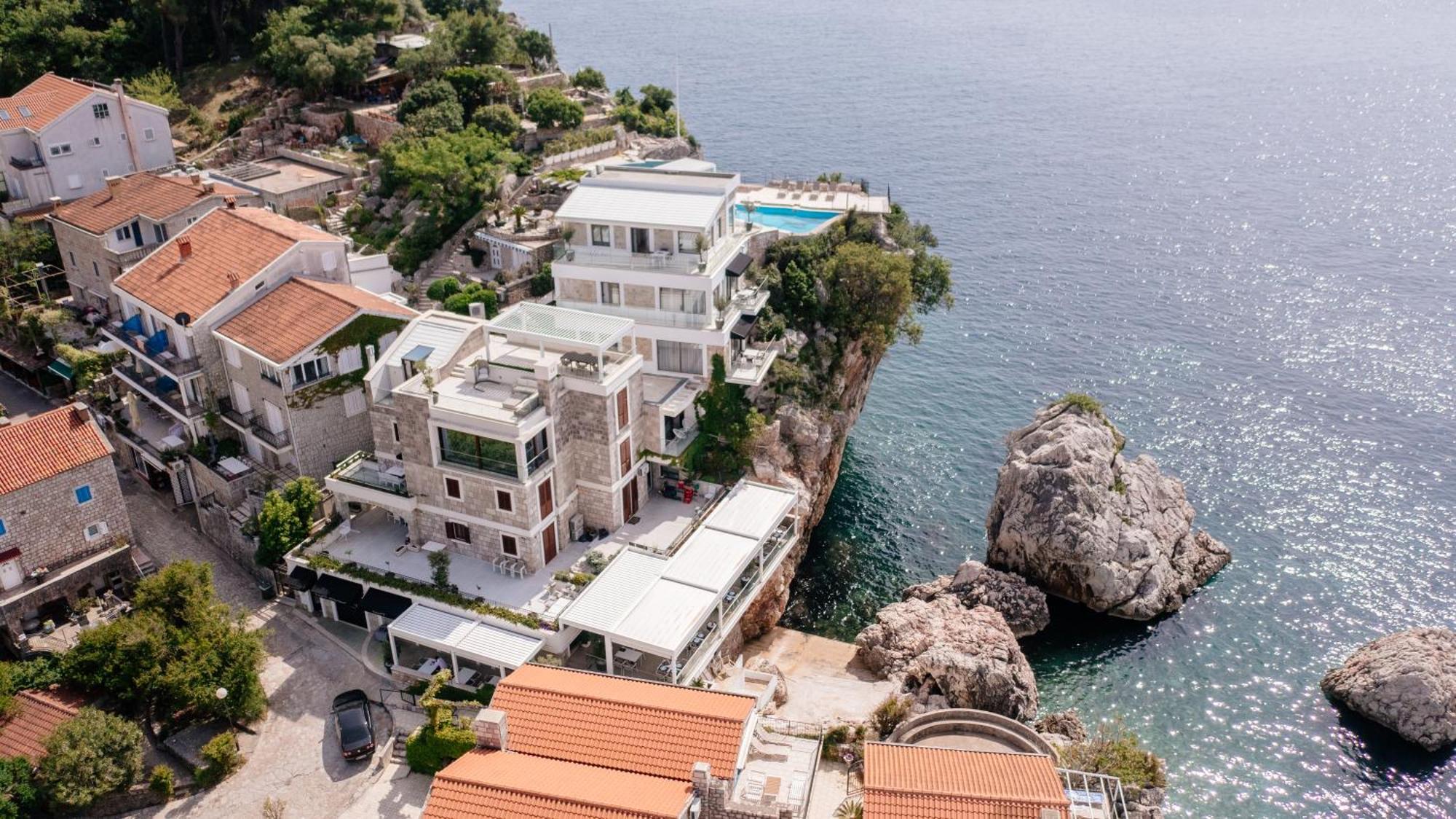 Blanche Cliff Apartments Sveti Stefan Luaran gambar