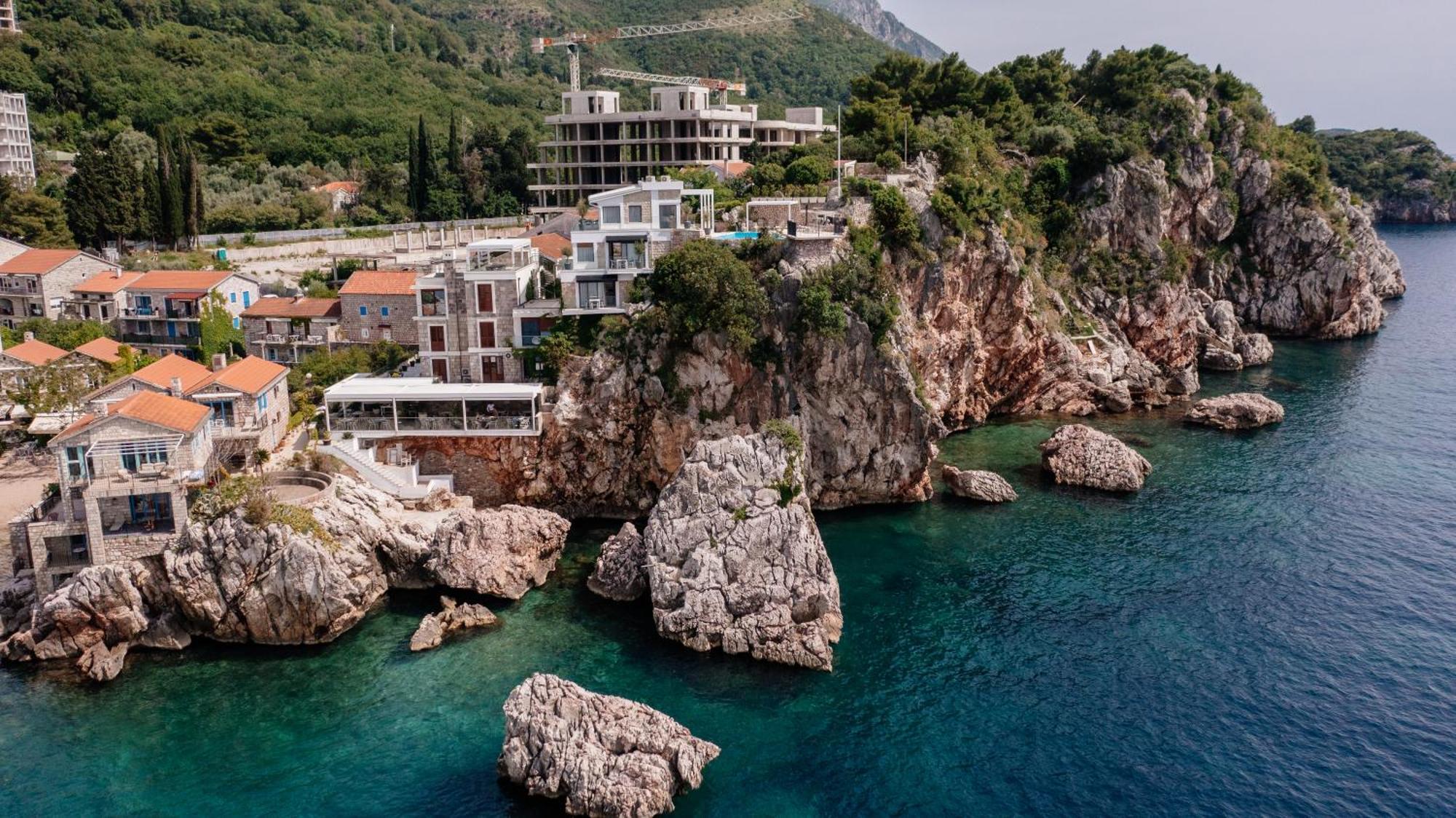 Blanche Cliff Apartments Sveti Stefan Luaran gambar
