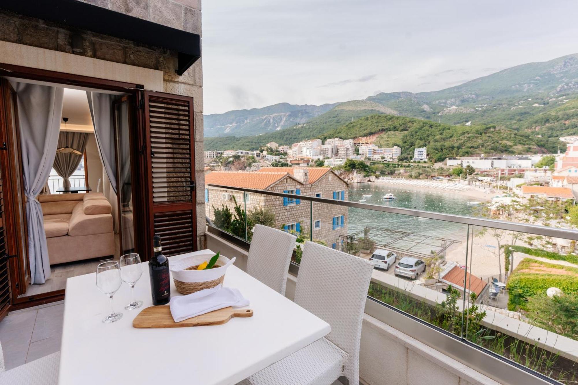 Blanche Cliff Apartments Sveti Stefan Luaran gambar