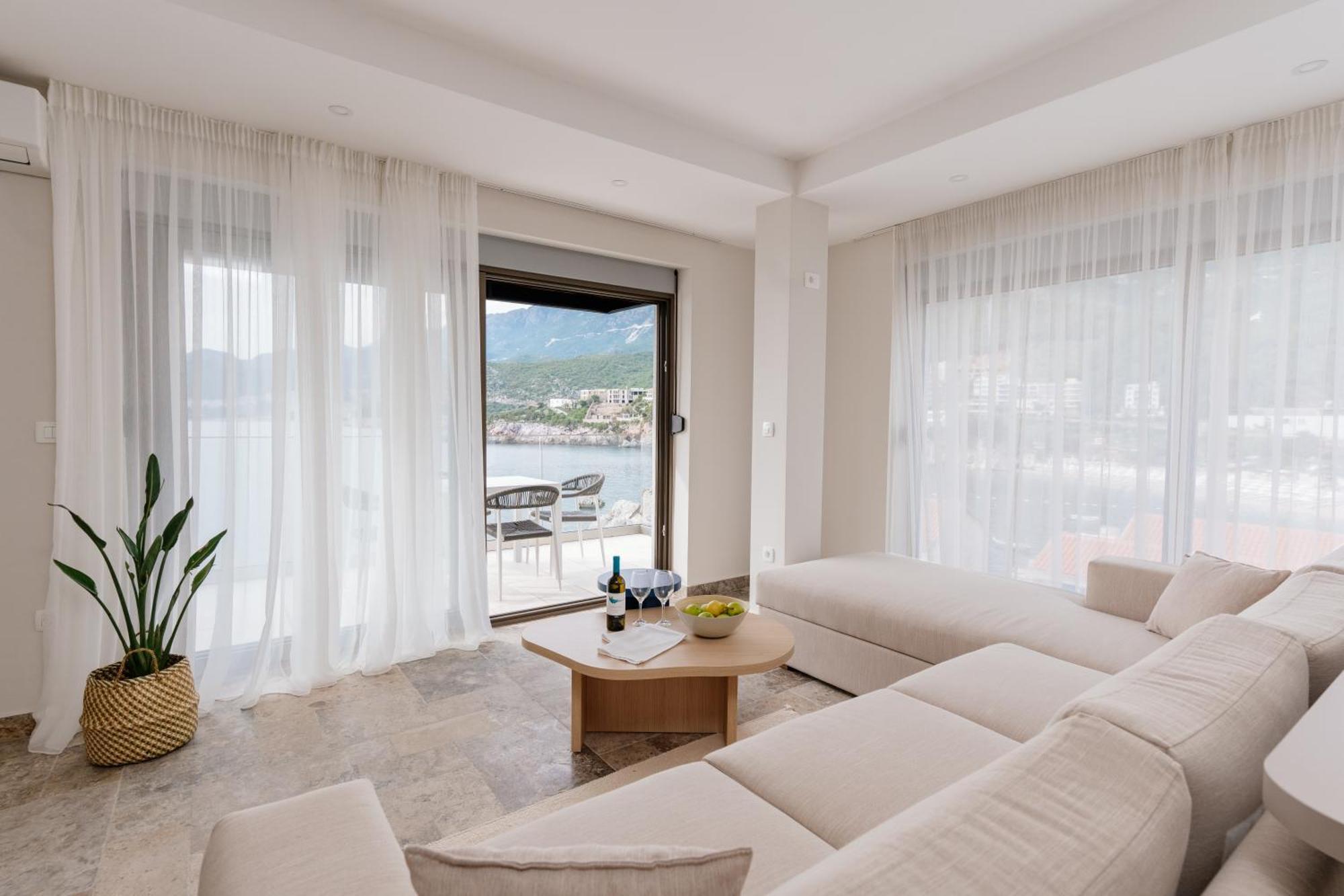 Blanche Cliff Apartments Sveti Stefan Luaran gambar