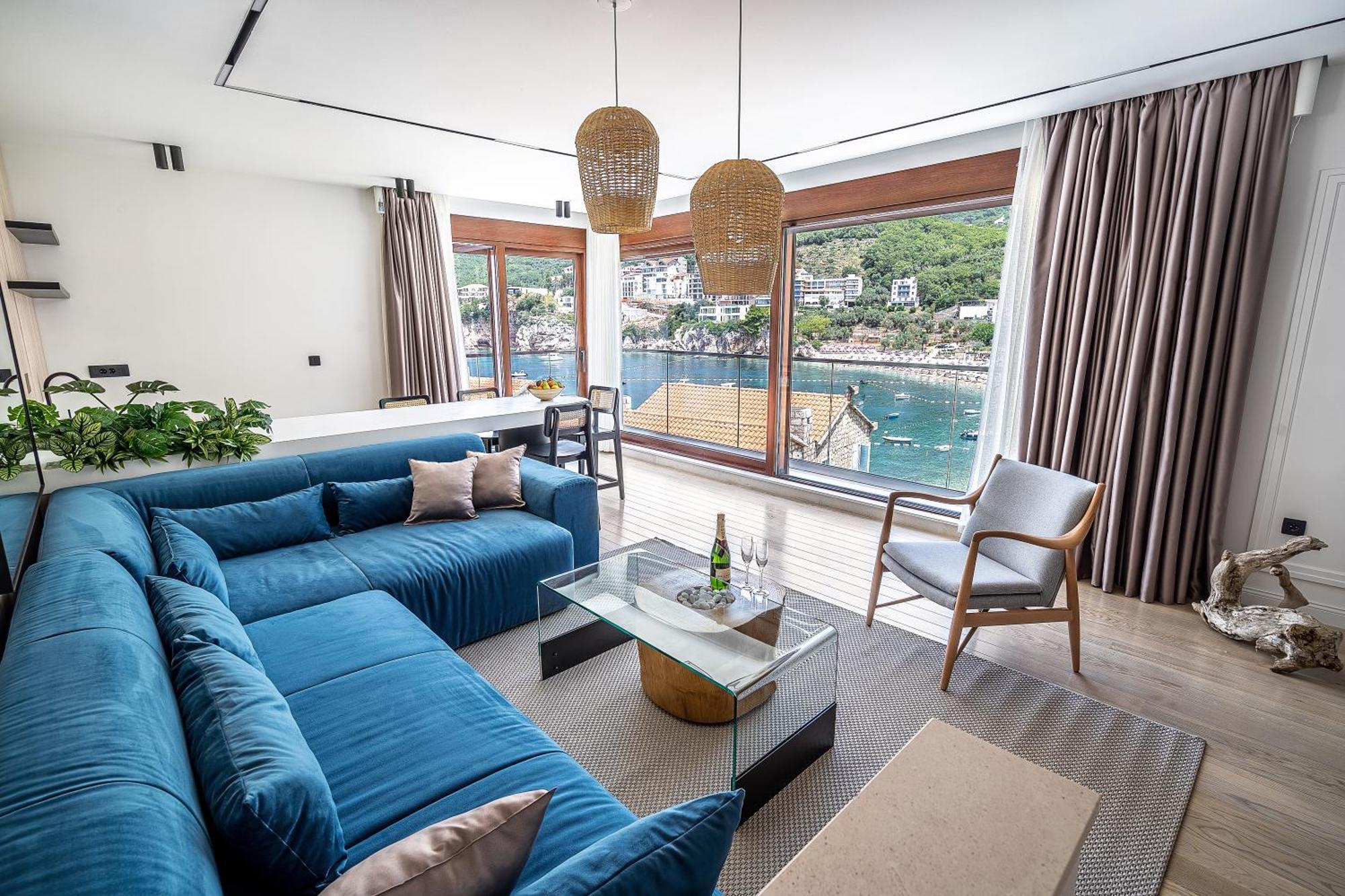 Blanche Cliff Apartments Sveti Stefan Luaran gambar