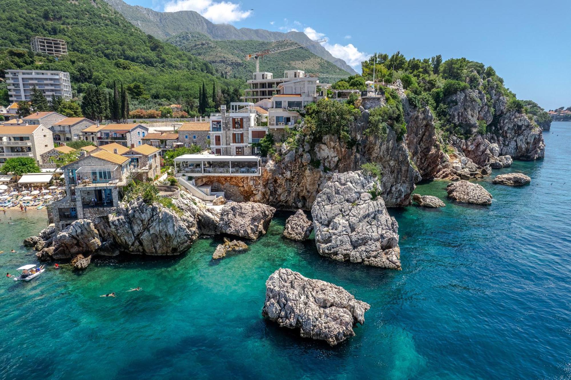 Blanche Cliff Apartments Sveti Stefan Luaran gambar