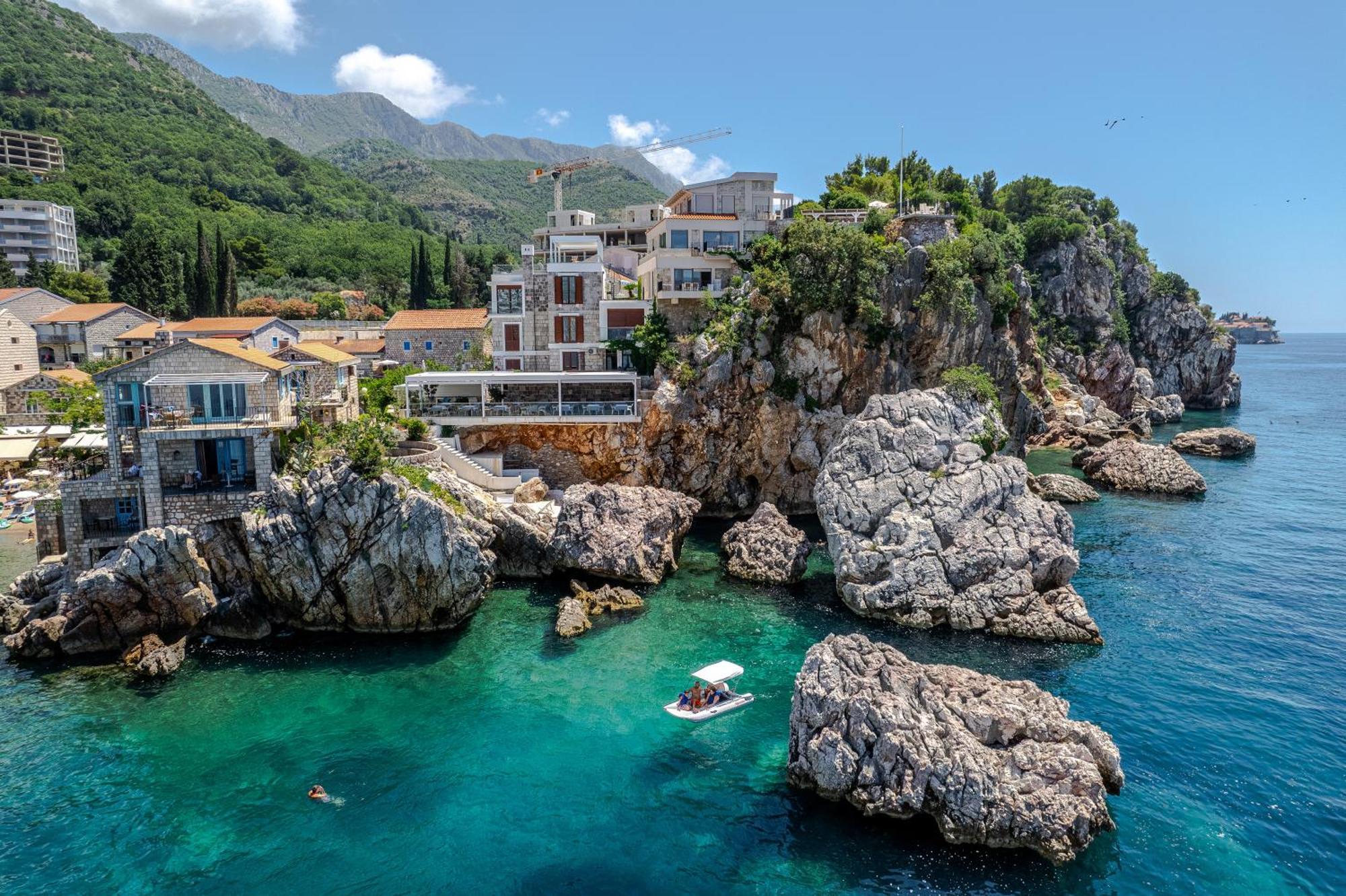 Blanche Cliff Apartments Sveti Stefan Luaran gambar